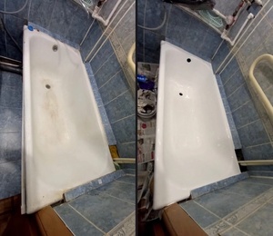 Наши работы. До и после. Реставрация ванн Реставрация ванн